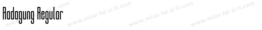 Radagung Regular字体转换